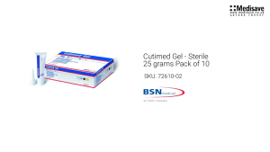 Cutimed Gel 25 กรัม ทาแผลกดทับ (หลอดใหญ่) (1 หลอด)