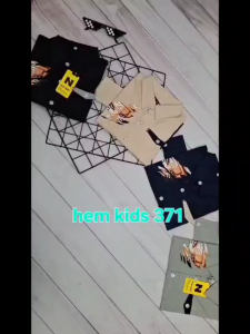 hem kids 371 kemeja kombinasi anak laki laki usia 5-12 thn bahan katun stretch(NGARET)/cod