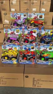 Original Paw Patrol Rescue Wheels Chase Marshall Rocky Roxi Skye Boomer Zuma Rubble Vehicle Toy with Collectible Action Figure