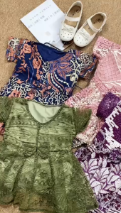(BISA PILIH WARNA) Dress Raisa Brukat uk Bayi - 8 Tahun / Baju Kondangan Lebaran Dres Brokat Anak Perempuan Gaun Brukat Pesta Import Natal Baby Cewek Alinkidos