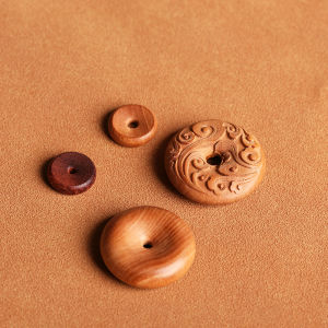 Black Ebony Peach Wood Safety Buckle Back Cloud Pendant Ornament Rosewood Carving DIY Jewelry Accessories Fresh out Brand New