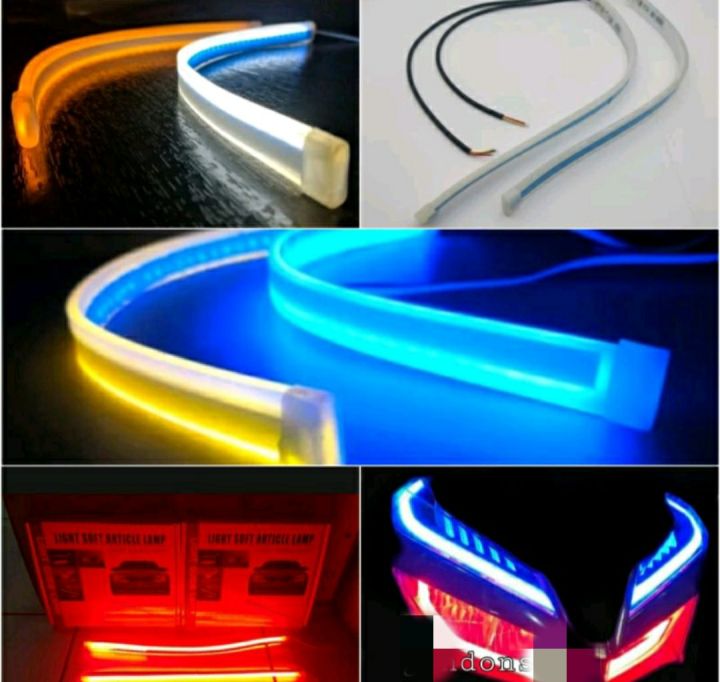 LAMPU ALIS DRL SLIM 2WARNA SEIN RUNNING WELCOME 30CM SEPASANG 2PCS