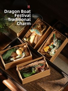 XIXIAOER | Creative Traditional Bamboo Woven Zongzi Incense Sachet Ornament