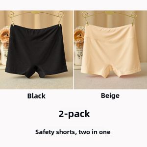 Anyoumian | High Waist Modal Safe Underwear Women Cotton Crotch Briefs Summer Undergarments Anti-Slippage Non-Rolling Four-Way