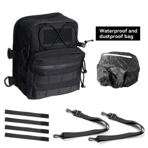 Universal Motorcycle T-Bar Handlebar Bag Club Style Front Storage Travel Bag For Harley Bobber Cafe Racer Low Rider ST