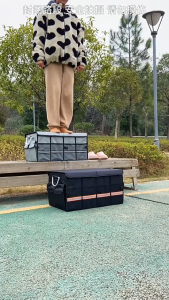 【SG STOCK] Waterproof Car Boot Organizer Foldable Storage Container Trunk Accessories. Collapsible