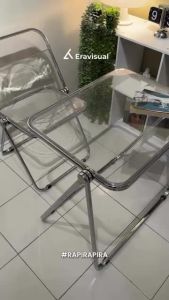 PIRA - LARS FT 70 FC 45 Kursi Meja Lipat Transparan / Kursi Meja Teras / Kursi Plastik