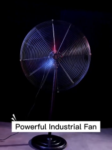 30 Inches Industrial Fan Heavy Duty Stand Fan Shaking Head Electric Fan Inverter Strong Wind Wall Fan