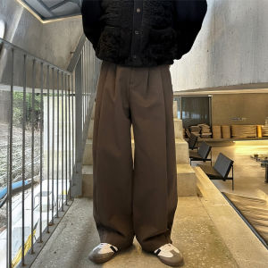 DAVID&ME | Droop Korean High Waist Slim Fit Wide Leg Pants