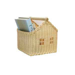 Scandinavian Wicker Decorative Basket for Storage Organizer
