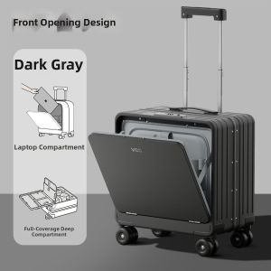VCC | Front Opening Mens Carry-On Luggage 20 Inch
