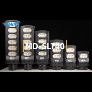 MODI ไฟถนนโซล่าเซลล์ 120W180W240W300W360W. (แสง : ขาว/เหลือง) day light warm light ขาเหล็กโคมไฟพลังงานแสงอาทิตย์