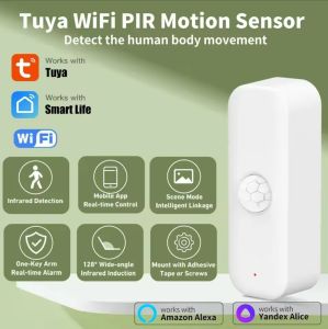 Tuya WiFi PIR Motion Sensor Smart Home Human Body Infrared Detector Security Smart Life Works