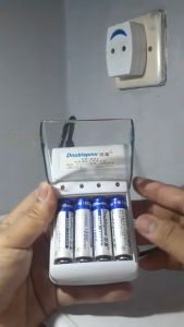 Doublepow Batu Baterai AAA Rechargeable NiMH 900mAh 2 PCS / Baterai remote TV isi ulang bisa di cas rechargeable murah