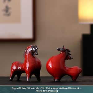 KUANFENG | Tượng Ngựa Phát Tài Trang Trí Nhà