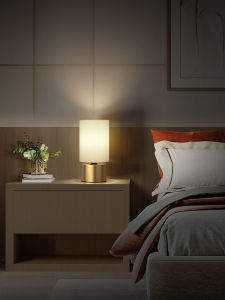 ZHENMEIJU | Cozy Modern Minimalist American Creative Brass Bedside Lamp