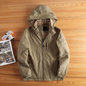 แจ็คเก็ตกลางแจ้งสไตล์อเมริกันเสื้อโค้ทบุขนกำมะหยี่สำหรับผู้ชายเสื้อแจ็คเก็ตกันลมทรงหลวมไซส์ใหญ่กันน้ำหนาพิเศษแฟชั่นใส่ช่วงฤดูใบไม้ร่วงและฤดูหนาวสำหรับส่งออก