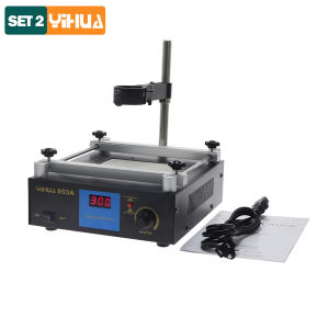 YIHUA 853A SMD BGA Rework Soldering Station Preheating Desoldering Welding Tools PCB Holder Rework Soldering Station Bottom Heat