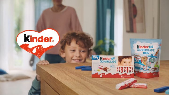 Schokolade Kinder - Kẹo socola nhân sữa thơm ngọt, hộp 8 thanh, 100gr.