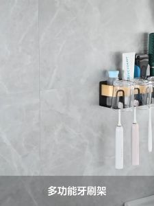 Aluminium Toothbrush Holder Wall Toothpaste Holder Toothbrush Organizer Brush Teeth Holder Bathroom Accessories 牙刷架浴室收纳架