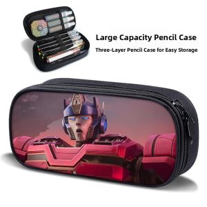 Fashionable Large Capacity Canvas Pencil Case Printed Cartoon Animation Movies Multi-Functional Stationery Box for Students
