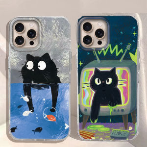 Cartoon Animal Cute Cat Girls Women Phone Case For iPhone 17 Air 16 16e 15 14 13 12 Pro Max 7 8 Plus X XS XR SE 2022 2020 Cover