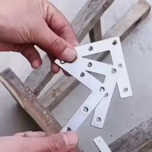 Khớp Nối Góc Chữ L Phẳng 4 Lỗ Tấm Góc 40x40mm Dùng Sửa Chữa Đồ Gỗ