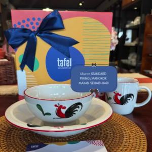 KOPIN Hampers Piring Makan Ayam Jago isi 3