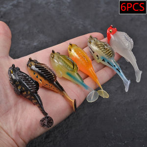 6pcs Drop Shot Wobbly Soft Bait For Fishing Lures Set Me Ga Bass Dark Sleeper Swimbait Fishing Tackle Shad Perch Pike Wobblers