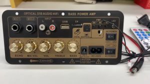 Fiber Input Amplifier 1200W 12V24V220V Digital Bluetooth Stereo GD100 Amplifier Board Subwoofer