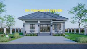 แบบบ้านปั้นหยา 1 ชั้น