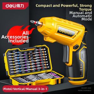 deli | Rechargeable Household Small Mini Li-ion Automatic Screwdriver Kit