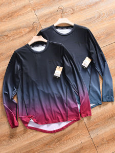 Mens Sport Cycling Clothing Long Sleeve Quick Dry Running Fashionable Summer T-Shirt Breathable Cool Sensation Single-Micro-Pore
