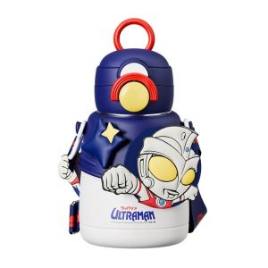 Hộp Đựng Nước Bằng Thép Không Gỉ 316 Có Ống Hút Hai Nắp Cho Trẻ Em Hộp Đựng Nước Cho Học Sinh Mẫu Giáo Hộp Đựng Nước Cho Bé Trai