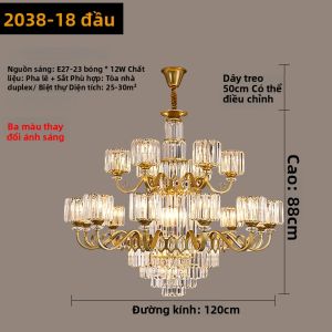 Aiskdan | Đèn chùm pha lê hiện đại sang trọng