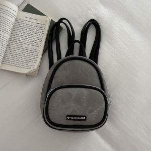 Retro Mini Double Shoulder Bag Womens Autumn Winter New Fashion Commuter Handbag High-End Sensation Stylish Backpack