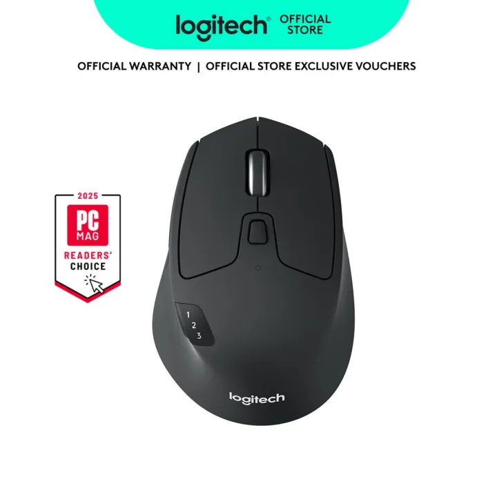 Logitech M720 Triathlon Bluetooth + USB 1000dpi Optical Right Handed Mouse