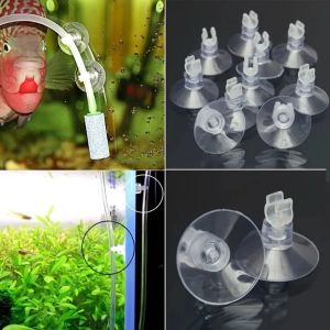5pcs/10pcs Rubber Aquarium Fish Tank Suction Cup Holders for Air Hose Tube Oxygen Pump Adjustable Strong Sucker Durable PVC Glas