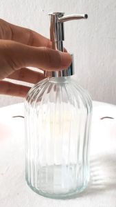 400ML ขวดโหลแก้วหัวปั๊ม ใส่สบู่เหลว ใส่โลชั่น ใส่ครีม ใส่เจล