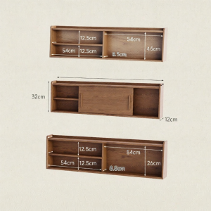 Wooden Desktop Cosmetics Storage Rack