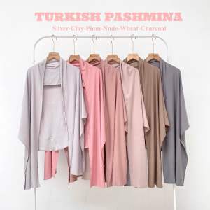 Pastellaindonesia - Turkish Pashmina Kaos Rayon dengan Inner