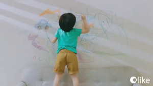 Olike LCD Colorful Drawing Board 10"" Papan Tulis Digital Anak Plastik Toys