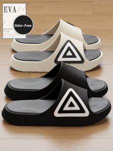 Mens Sports Thick Bottom Slippers Summer Anti-slip Odor-resistant Outdoor Wearing Mesh Slip-resistant Home Comfortable Shoes