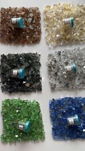 Pecahan Batu Kristal Crystal Chips TURQUOISE Stone Flakes Warna BIRU TOSCA Elegant Hiasan Resin Gelas Kaca Glass Shards Mica