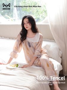 MiiOW | Bộ Đồ Ngủ Phụ Nữ Trung Niên Tencel Lyocell