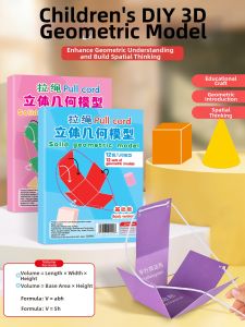 HPRETTY | Math Enlightenment 3D Geometry Book for Kids 3-6