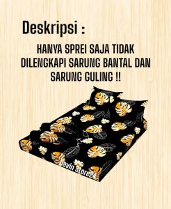 Promo Seprai Homemade Ukuran 200x200/ 180x200 Motif Bunga Terbaru Bahan Polymicro Katun Halus Lembut