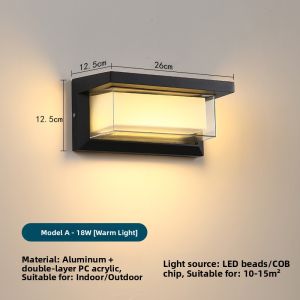 JUYU | Solar Powered Wireless Waterproof Motion Sensor Wall Light for Villa Courtyard Entrance