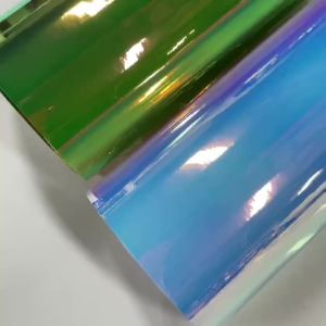 Premium Gloss Holographic Rainbow Chrome Vinyl Wrap Film Roll DIY Self Adhesive Decal Sticker Car Wrapping Foil Air Release