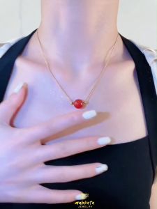 K27 Kalung TITANIUM Wanita Model Mahkota Unik Lapis Emas 18K